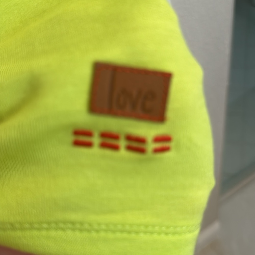 Bright Lime Green Hooded Top - Picture 3 of 7